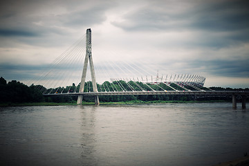 Image showing bridge on Vistula rive