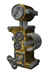 Image showing steampunk letter i