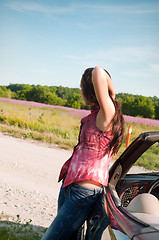 Image showing Beautiful brunette woman