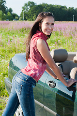 Image showing Beautiful brunette woman