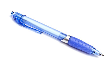 Image showing Blue ball point pen