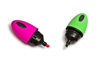 Image showing Two mini highlighters