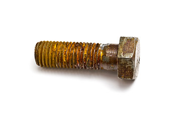 Image showing Rusty nut and bolt 