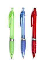 Image showing colorful ball point pens
