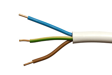 Image showing  colorful electrical wire 