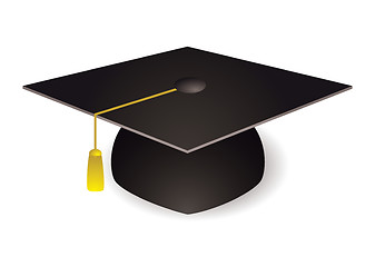 Image showing Graduation mortar board hat