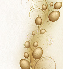 Image showing Easter golden wave