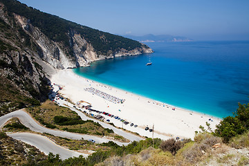 Image showing Myrtos beach, Kefalonia