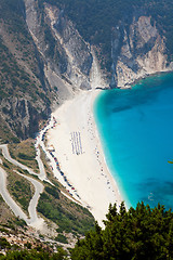 Image showing Myrtos beach, Kefalonia