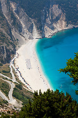 Image showing Myrtos beach, Kefalonia