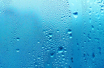 Image showing blue water drop texture