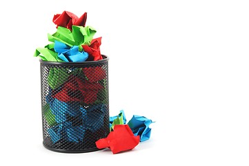 Image showing trash in basket