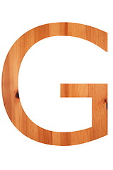 Image showing wood alphabet G