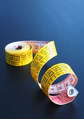 Image showing measuring tape of the tailor