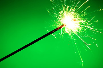 Image showing holiday sparkler