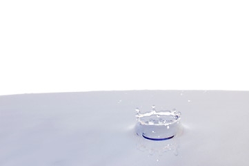 Image showing water drop isolated on white 