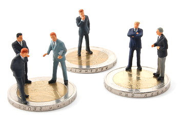 Image showing business man and money isolated 