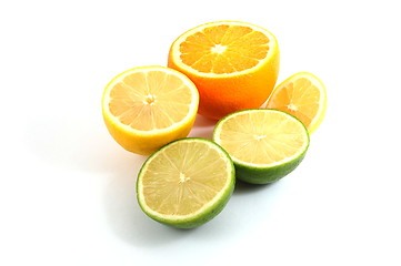 Image showing lemon orange and citron fruit