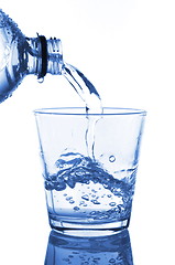 Image showing filling a glass with water