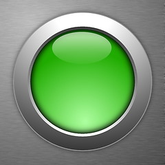 Image showing green button