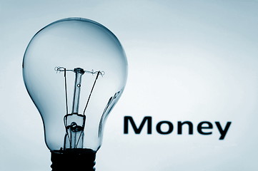 Image showing bulb and money