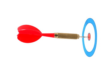 Image showing Dart arrow hit the target