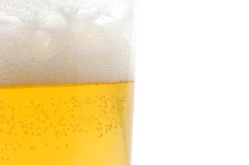 Image showing glass of beer isolated on white background