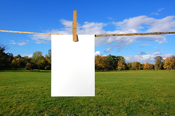 Image showing blank sheet of paper