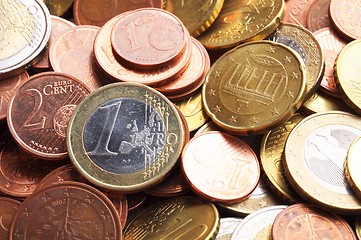 Image showing euro money coins