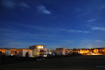 Image showing skyline at night