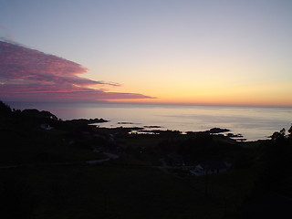 Image showing Sunset Vågsøy