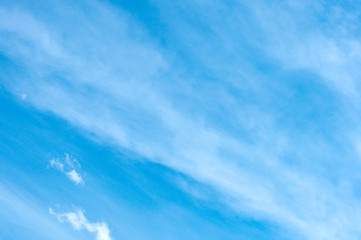 Image showing white clouds on the blue sky