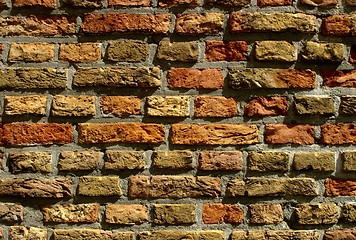 Image showing Brickwall of handmade stones