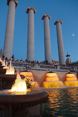 Image showing Barcelona Font Magica or Magic Fountain