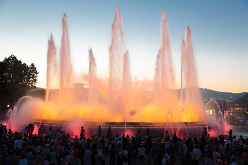 Image showing Barcelona Font Magica or Magic Fountain