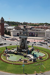 Image showing PlaÃ§a d'Espanya (Plaza de Espana), Barcelona