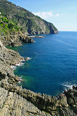 Image showing Italy. Cinque Terre coastline