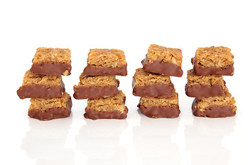 Image showing Flapjack and Chocolate Cookie Stacks