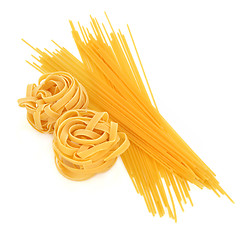 Image showing Tagliatelle and Spaghetti Pasta