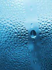 Image showing water drops on glass