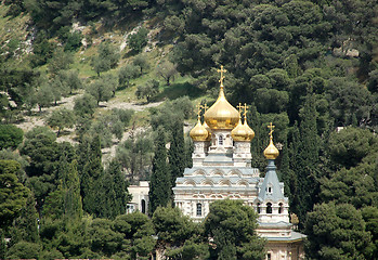 Image showing A russian orthoodox church in Jerusalem