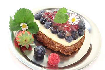 Image showing forest fruit tart