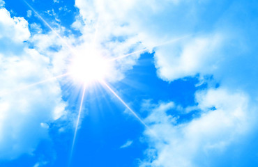 Image showing sunny sky background