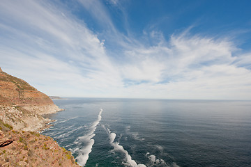 Image showing A view from Chapman's Peak Drive at Cape Town