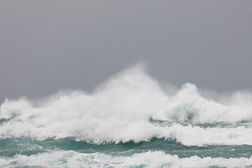 Image showing Storm waves breaking at Tsitsikamma National Park