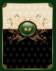 Image showing gold invitation frame or packing for elegant design