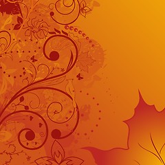 Image showing grunge autumn background, element for design