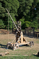 Image showing Medieval catapult