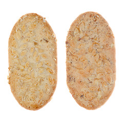 Image showing Oat cookie with nuts and chocolate