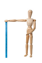 Image showing Mannequin holding a measuring tape